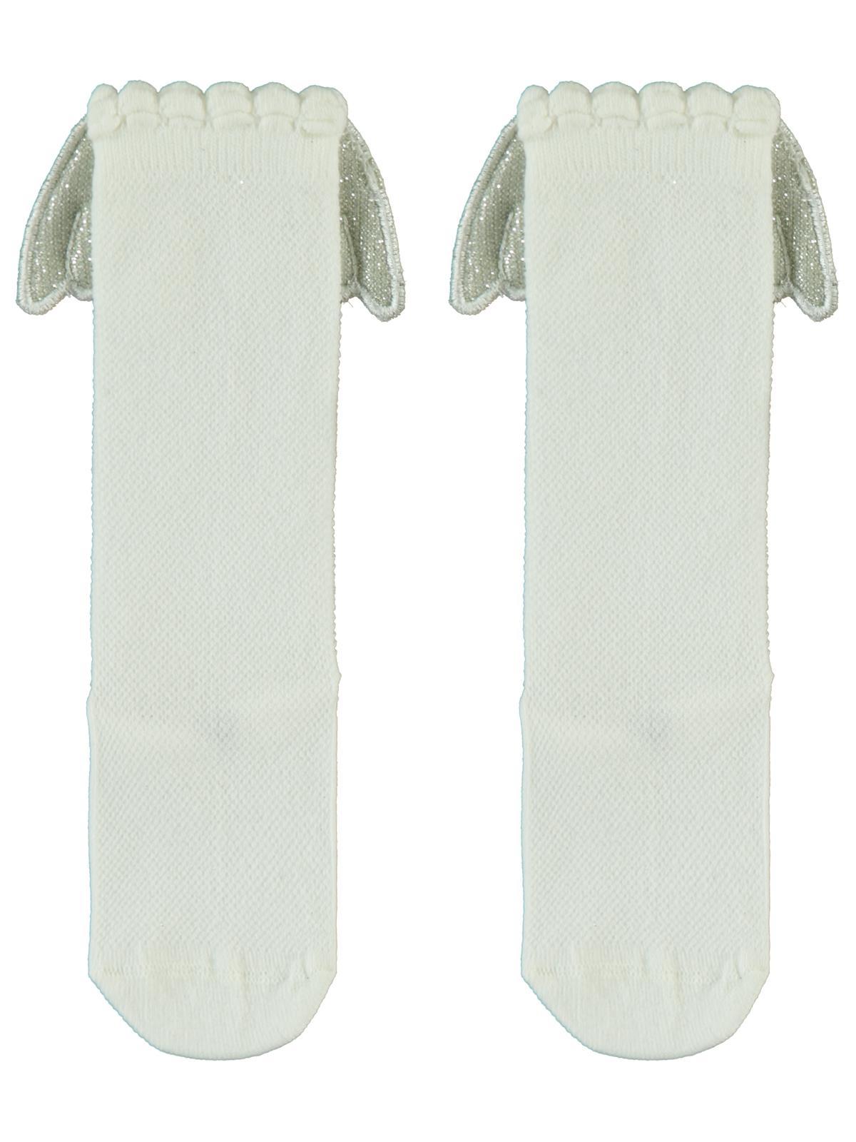 Civil Girls Melek Kanatlı 3-11 Yaş Kız Çocuk Dizaltı Çorap - Ekru