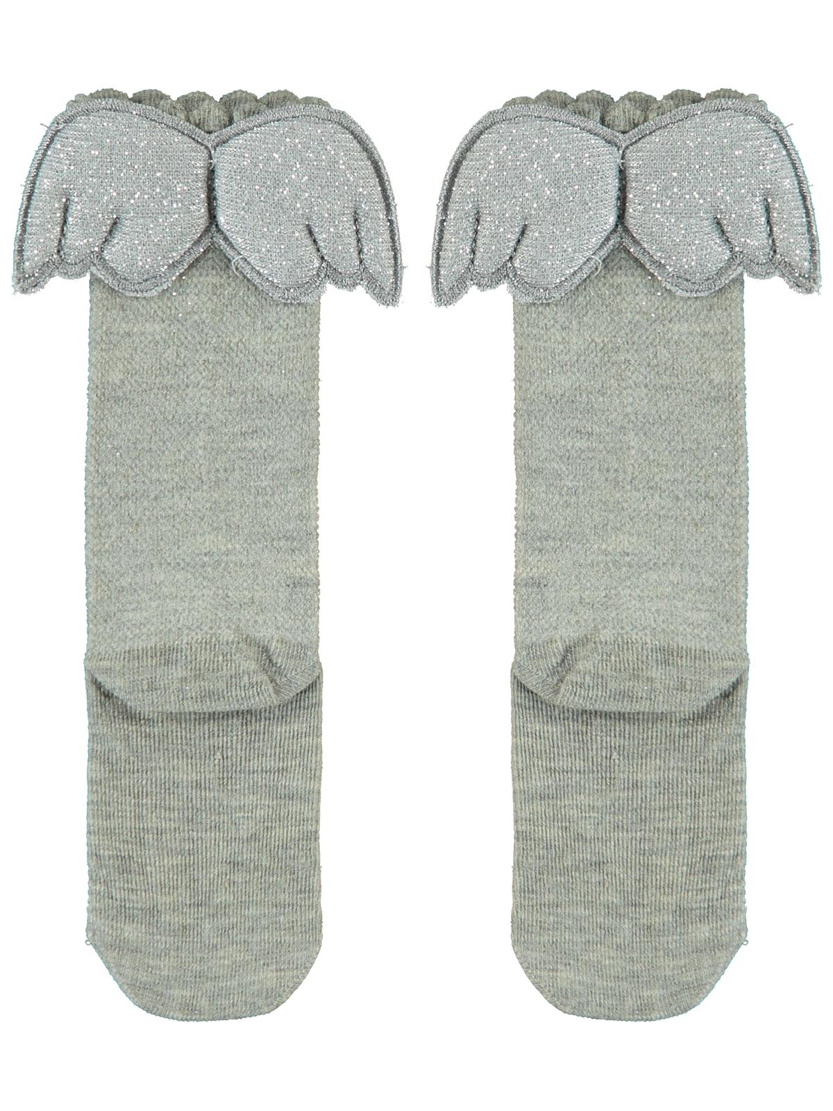 Civil Girls Melek Kanatlı 3-11 Yaş Kız Çocuk Dizaltı Çorap - Gri