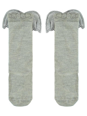 Civil Girls Melek Kanatlı 3-11 Yaş Kız Çocuk Dizaltı Çorap - Gri