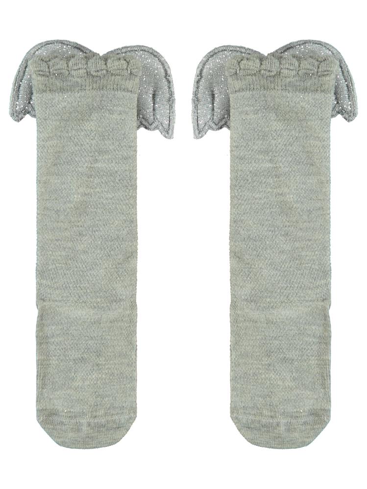 Civil Girls Melek Kanatlı 3-11 Yaş Kız Çocuk Dizaltı Çorap - Gri