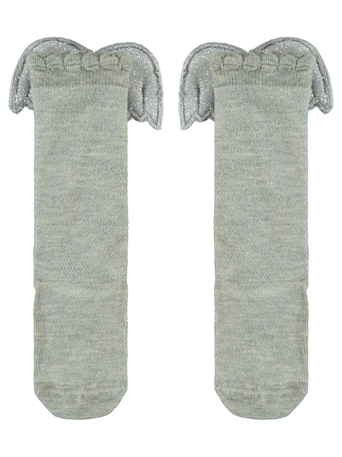 Civil Girls Melek Kanatlı 3-11 Yaş Kız Çocuk Dizaltı Çorap - Gri