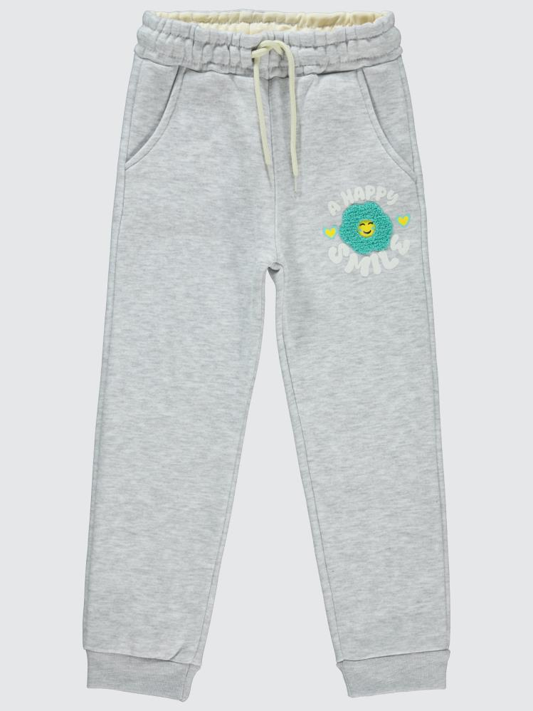 Civil Girls Süzene Nakışlı 6-9 Yaş Eşofman Altı - Gri