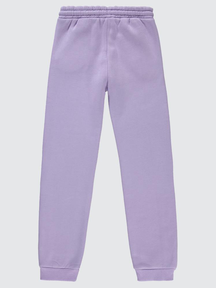 Civil Girls Paçası Çıtçıtlı 10-13 Yaş Eşofman Altı - Lila