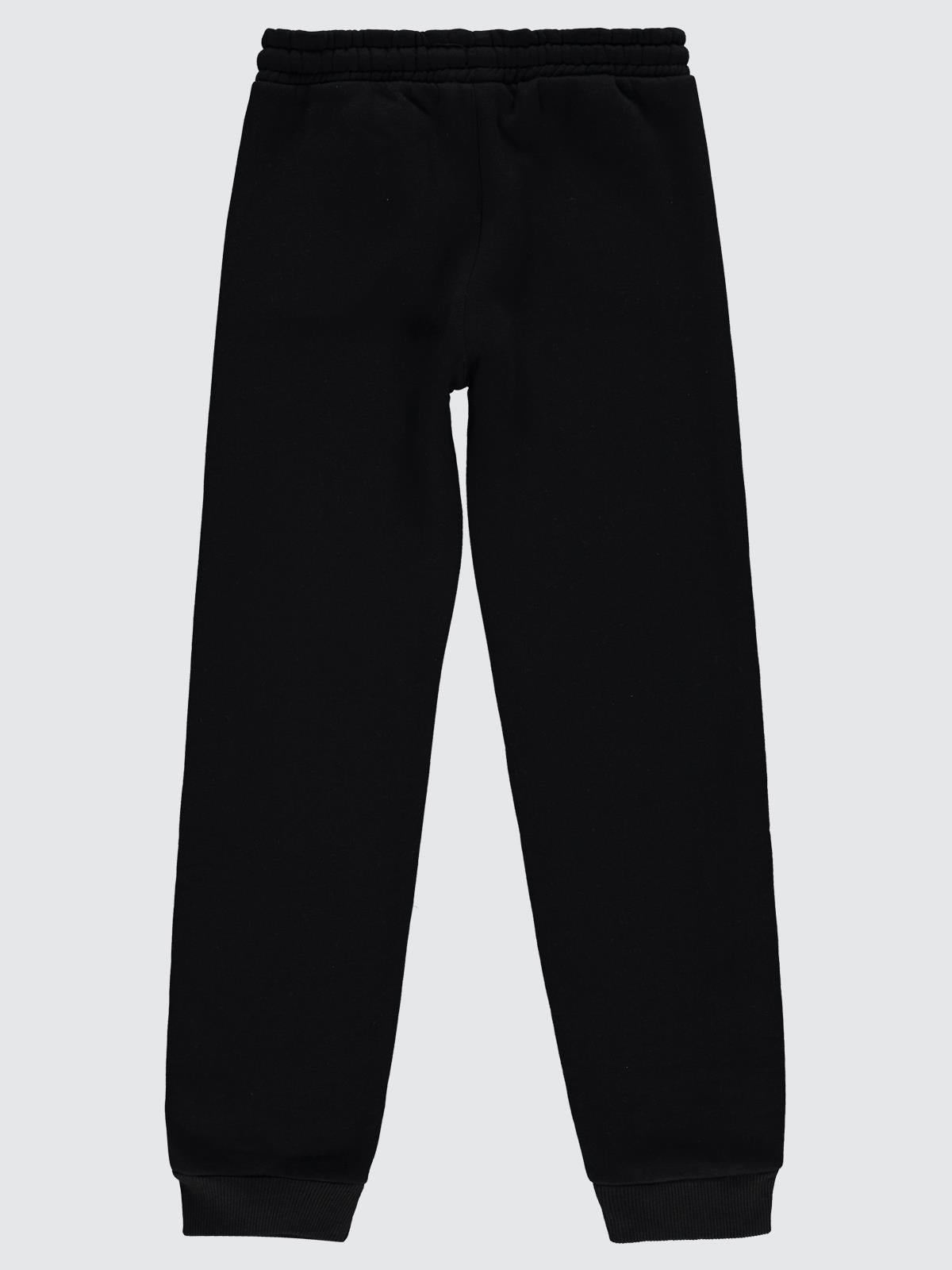 Civil Girls Paçası Çıtçıtlı 10-13 Yaş Eşofman Altı - Siyah