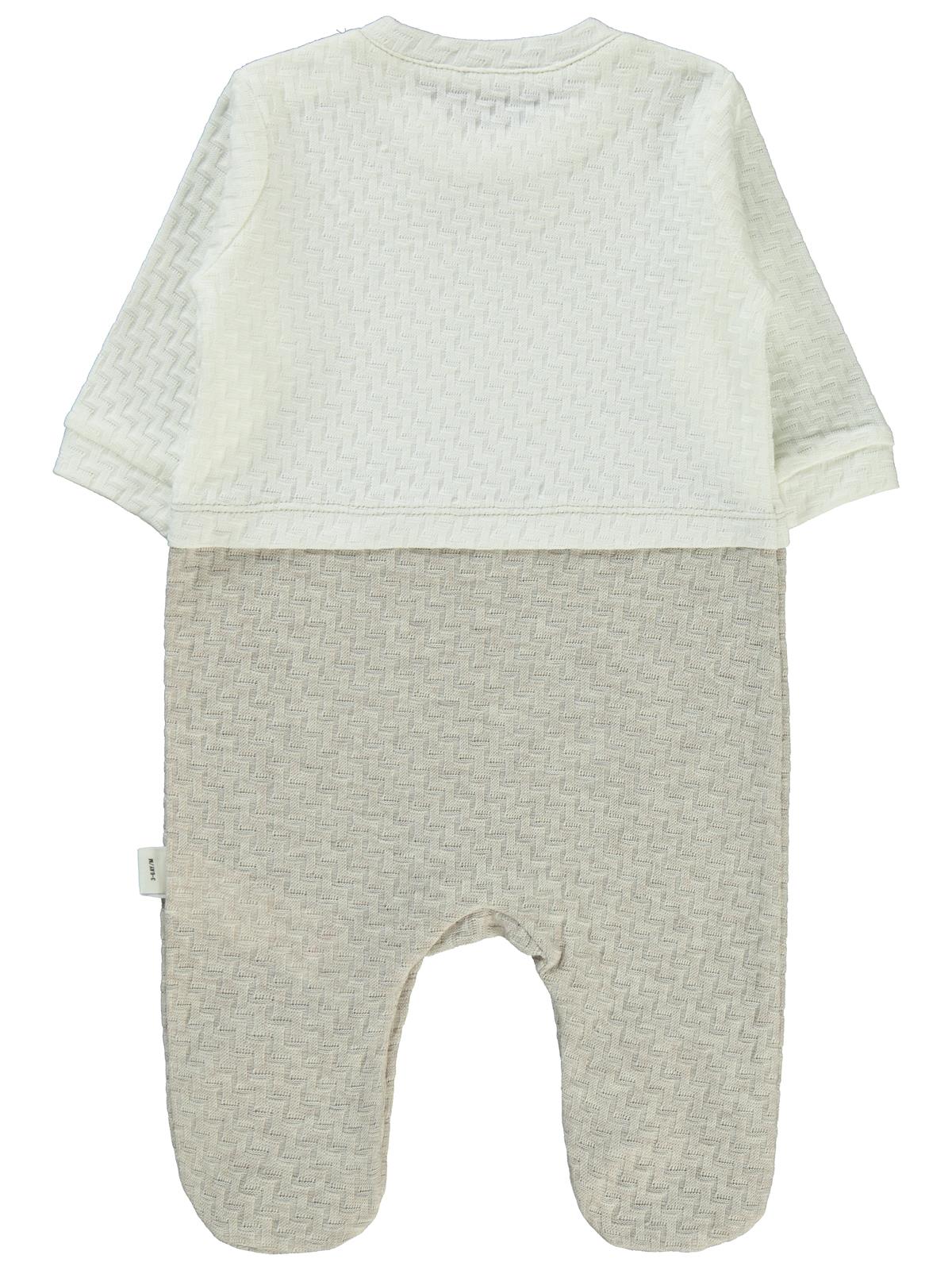 Civil Baby Desenli Papyonlu 1-6 Ay Tulum - Kahverengi