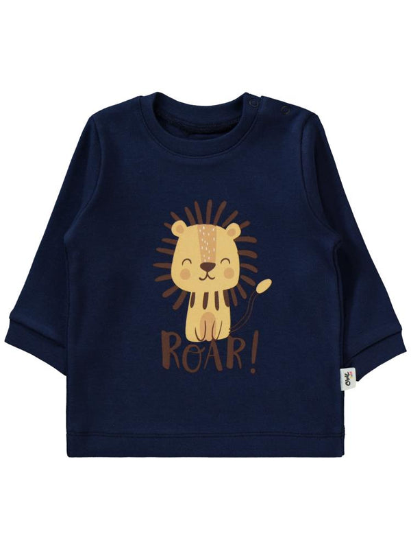 Civil Baby Aslan Baskılı 6-18 Ay Pijama Takımı - Lacivert