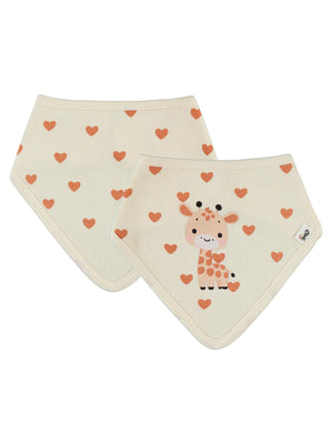 Civil Baby Kalp Zürafa Mama Önlüğü - Fil Dişi