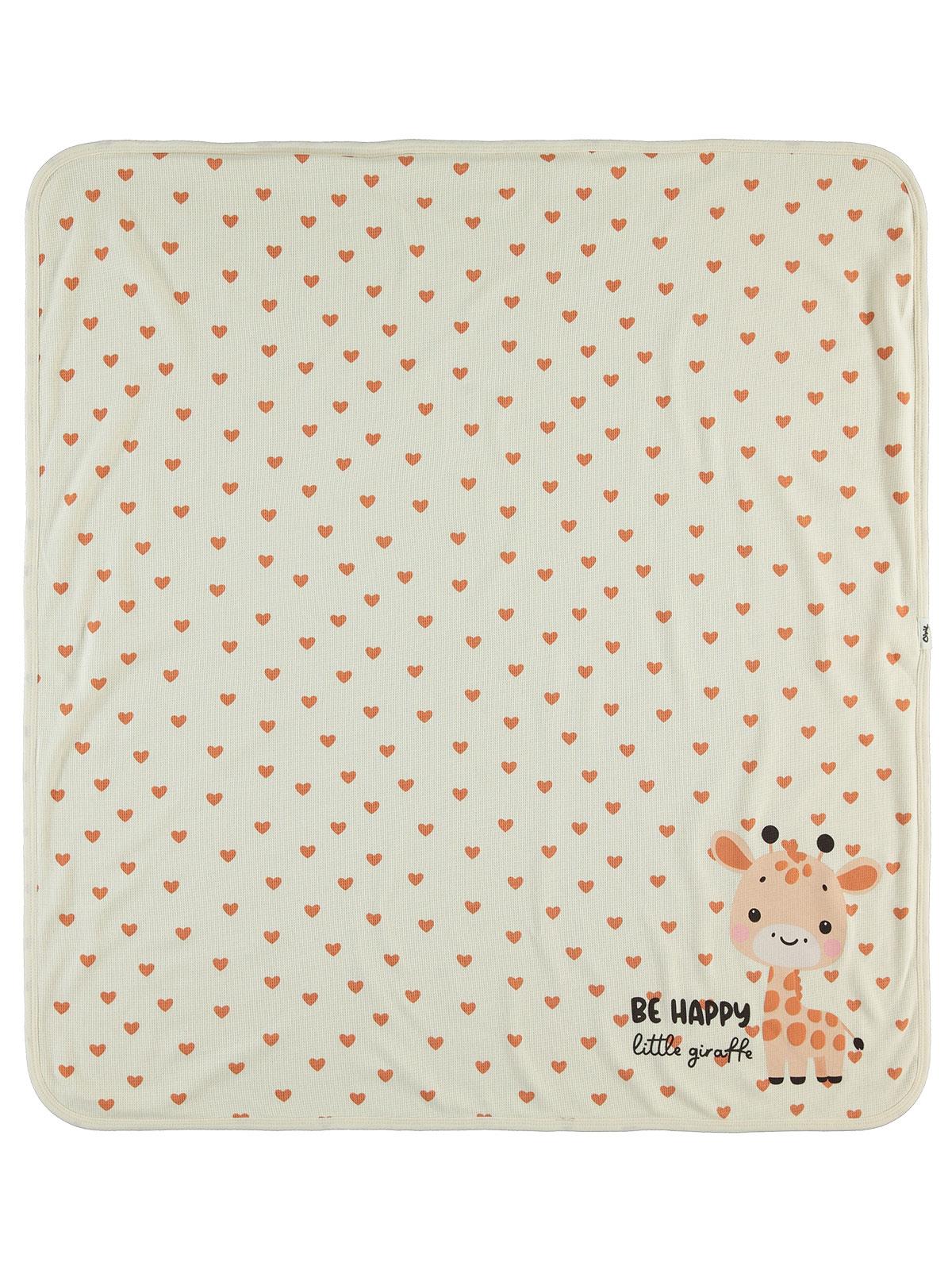 Civil Baby Kalp Zürafa Battaniye - Fil Dişi