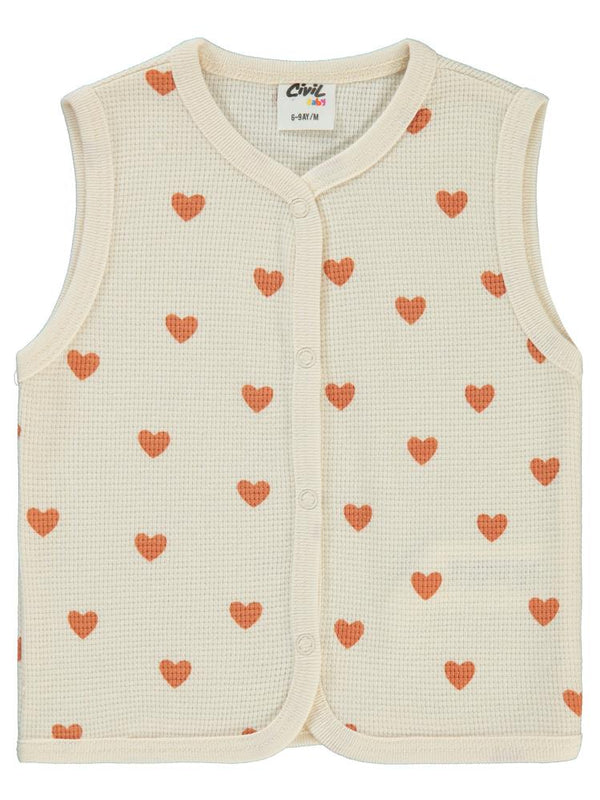 Civil Baby Kalp Zürafa 6-18 Ay Yelek - Fil Dişi