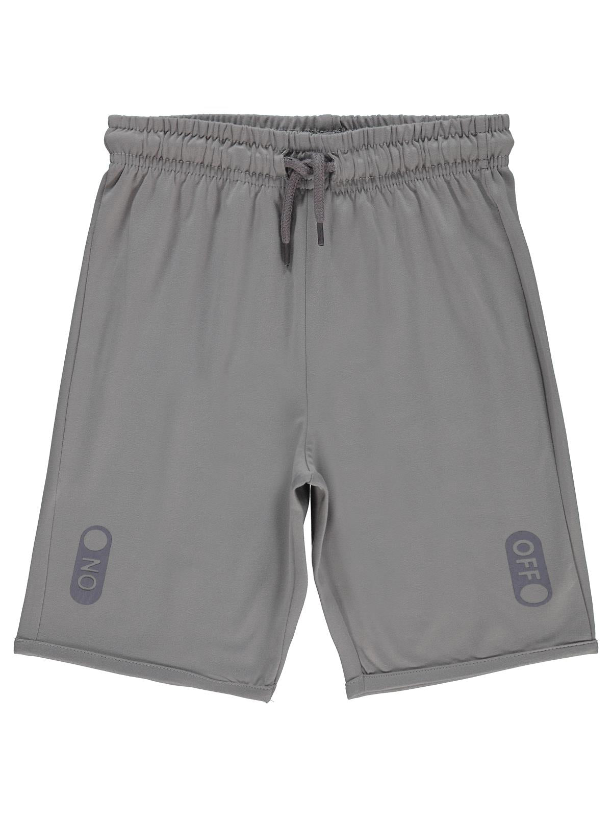 Civil Boys On - Off Reflektör Baskılı 6-9 Yaş Kapri - Gri