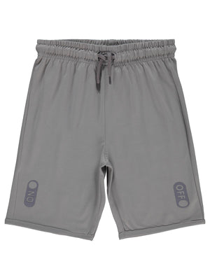 Civil Boys On - Off Reflektör Baskılı 6-9 Yaş Kapri - Gri