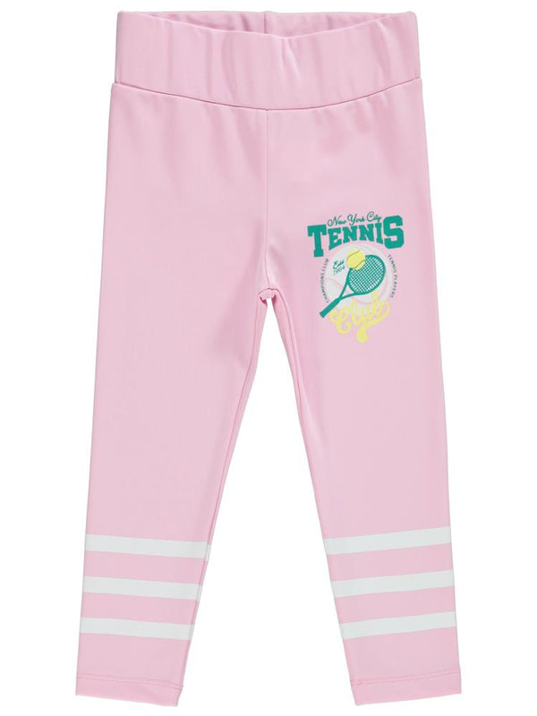 Civil Girls Tenis Baskılı 2-5 Yaş Tayt - Pembe