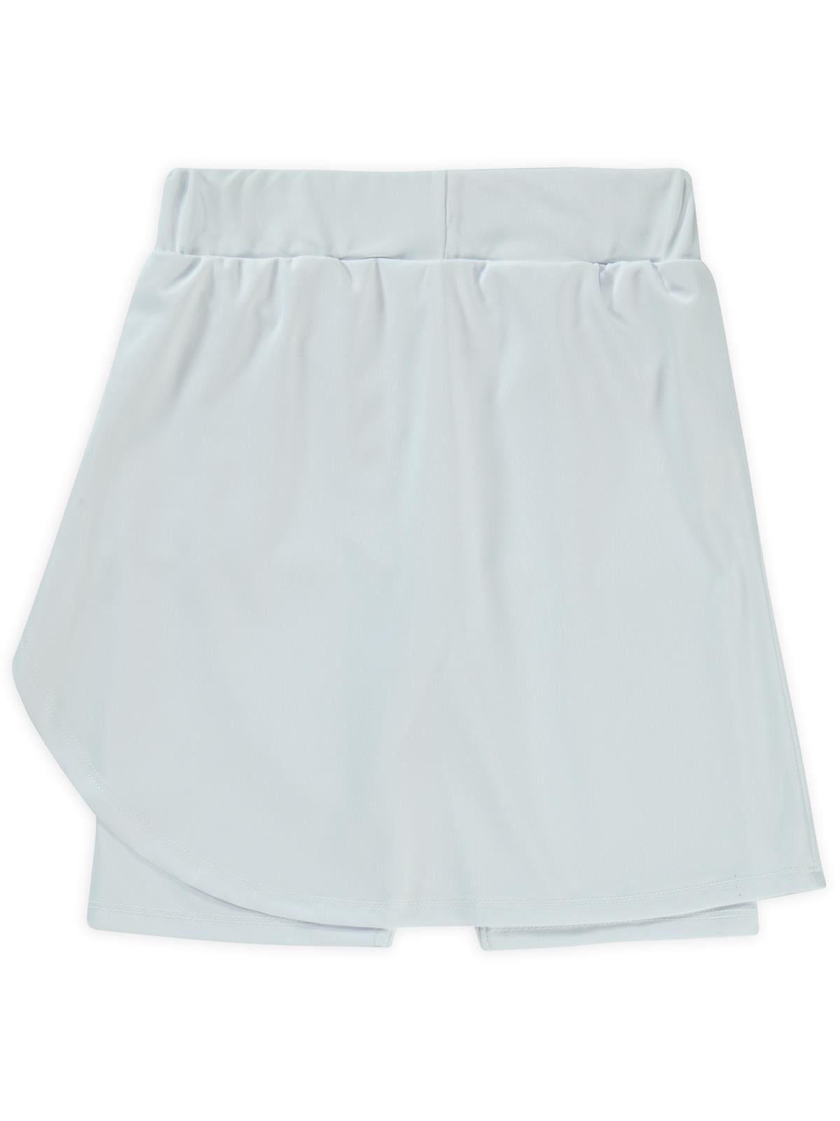 Civil Girls Tenis Baskılı 10-13 Yaş Şort - Beyaz