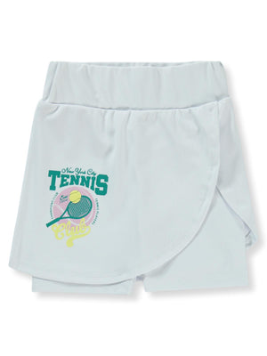 Civil Girls Tenis Baskılı 2-5 Yaş Şort - Beyaz