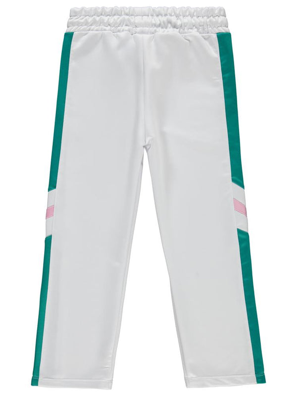 Civil Girls Tenis Baskılı 10-13 Yaş Eşofman Altı - Beyaz