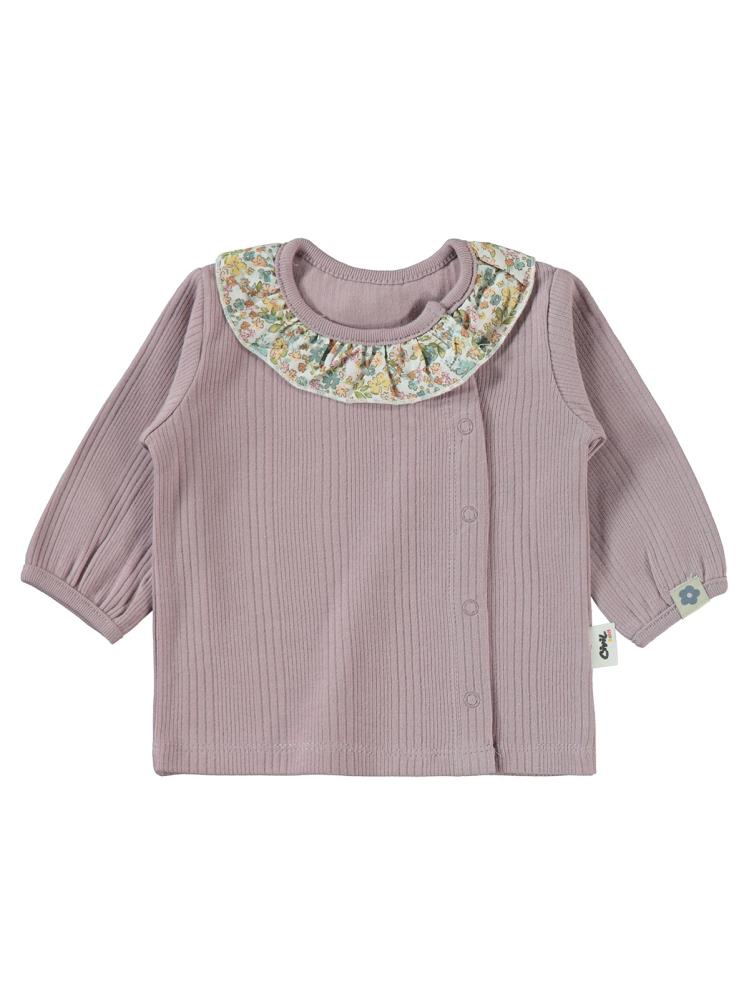 Civil Baby Çizgi Raporlu 1-6 Ay Pijama Takımı - Lila