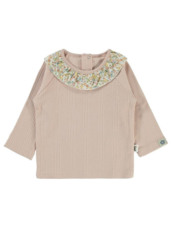Civil Baby Çizgi Raporlu 6-18 Ay Sweatshirt - Pudra