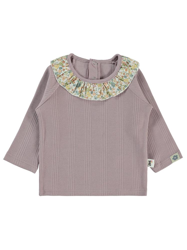 Civil Baby Çizgi Raporlu 6-18 Ay Sweatshirt - Lila