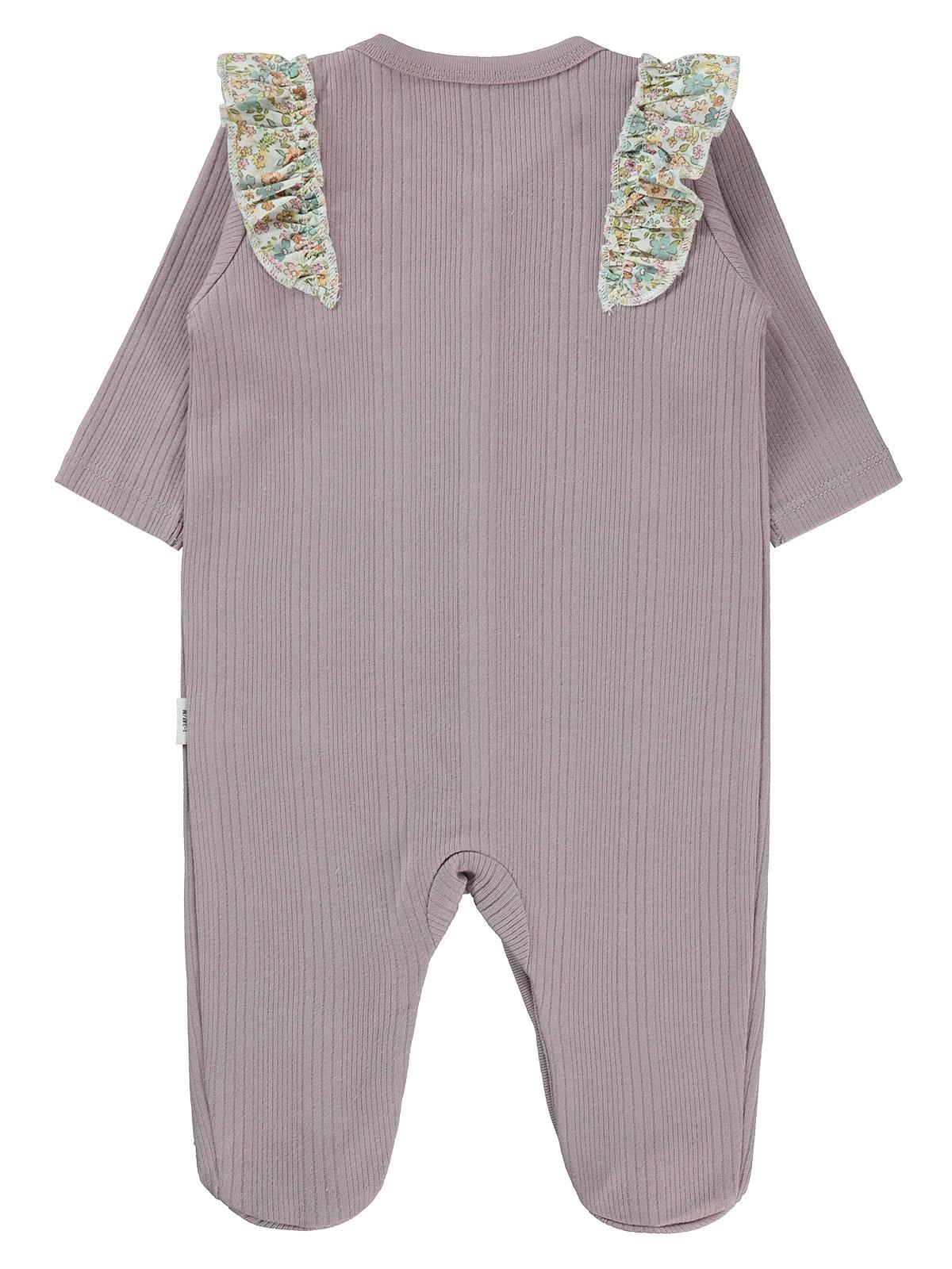 Civil Baby Çizgi Raporlu 1-6 Ay Tulum - Lila