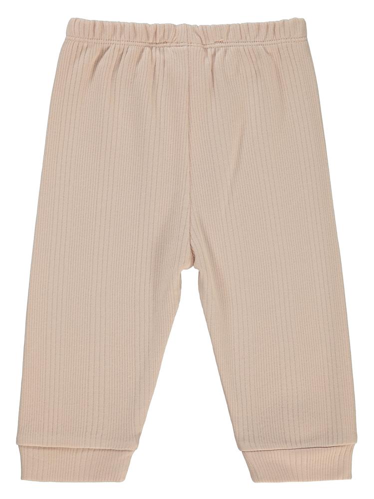 Civil Baby Çizgi Raporlu 6-18 Ay Tek Alt Bebe - Pudra