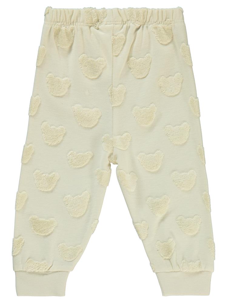 Civil Baby Kabartmalı Ayıcık Baskılı 6-18 Ay Tek Alt Bebe - Bej