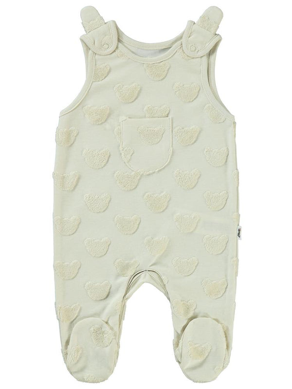 Civil Baby Kabartmalı Ayıcık Baskılı 1-6 Ay Slopet - Gri