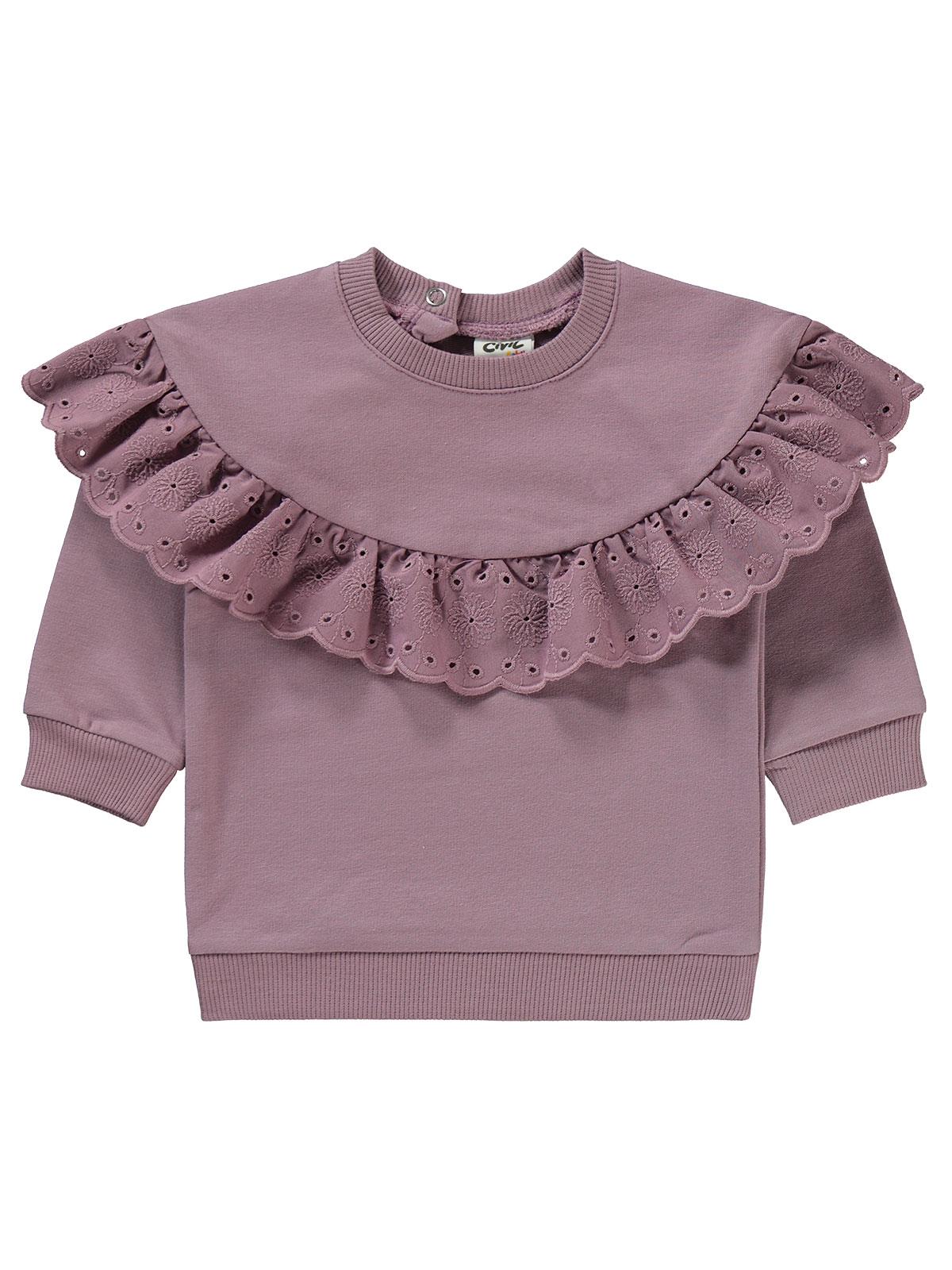 Civil Baby Brodeli 6-18 Ay Takım - Lila