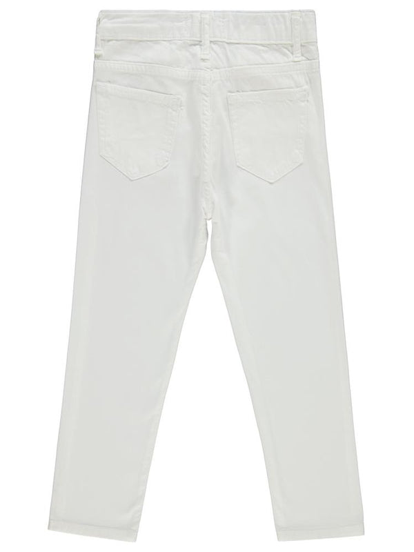 Civil Boys Basic 5 Cep 10-13 Yaş Pantolon - Beyaz