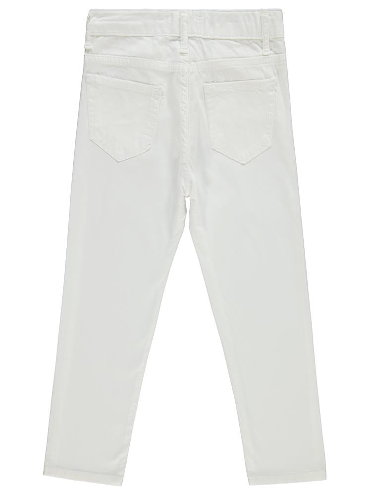 Civil Boys Basic 5 Cep 10-13 Yaş Pantolon - Beyaz