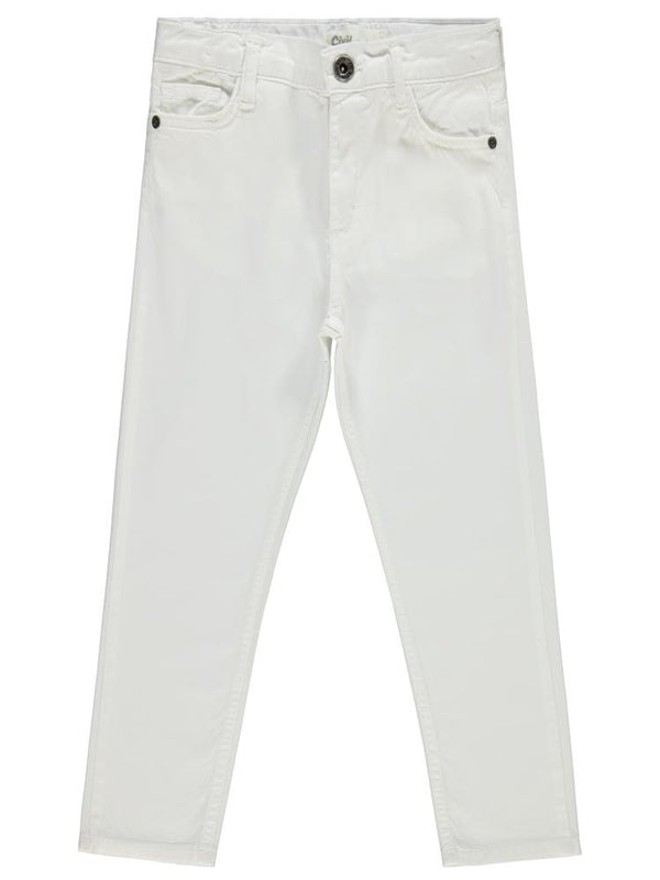 Civil Boys Basic 5 Cep 10-13 Yaş Pantolon - Beyaz