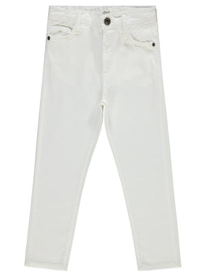 Civil Boys Basic 5 Cep 10-13 Yaş Pantolon - Beyaz