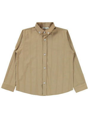 Civil Boys Çizgili 6-9 Yaş Gömlek - Kahverengi