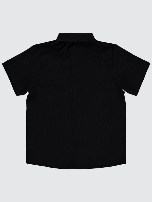 Civil Boys Kısa Kolu Basic 6-9 Yaş Gömlek - Siyah