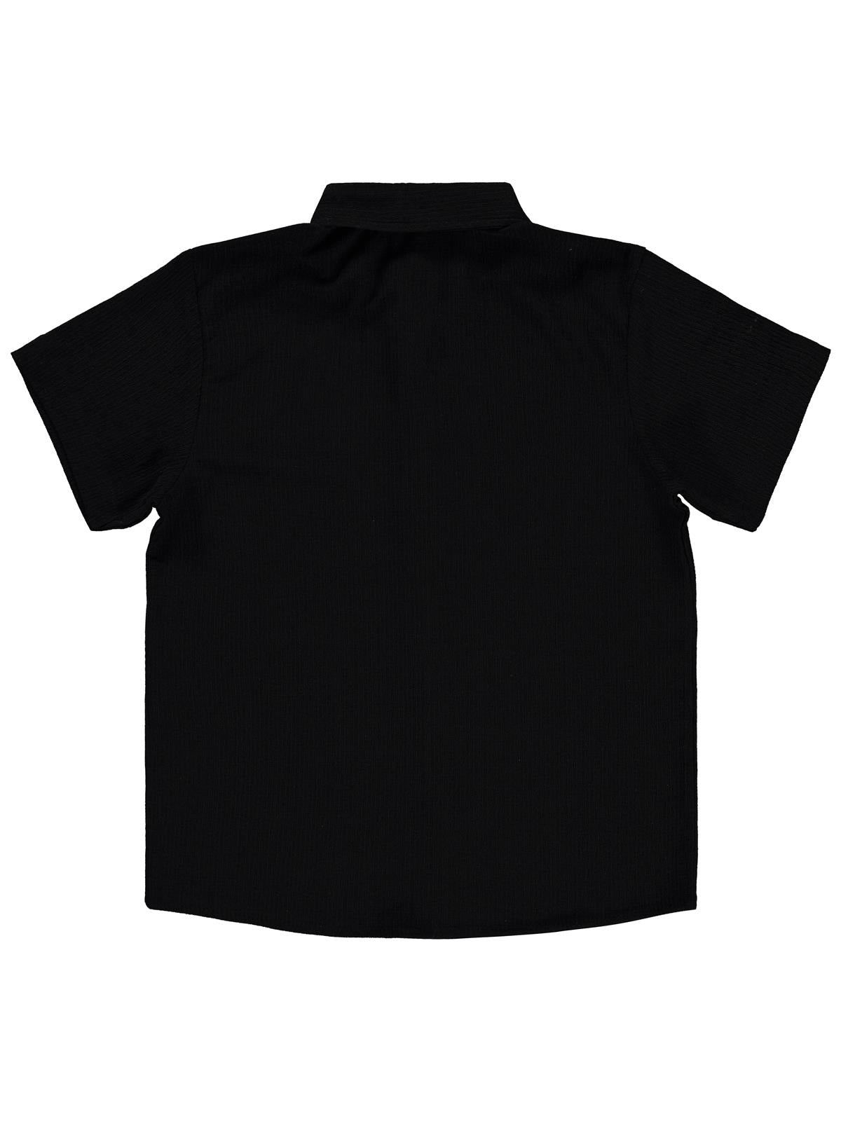 Civil Boys Kısa Kolu Basic 10-13 Yaş Gömlek - Siyah