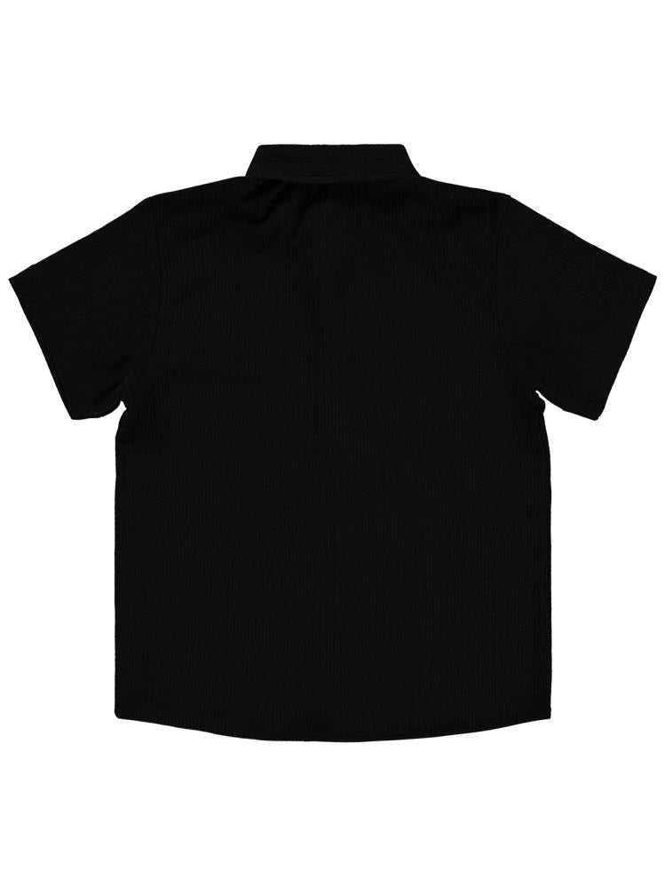 Civil Boys Kısa Kolu Basic 10-13 Yaş Gömlek - Siyah