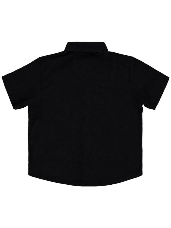 Civil Boys Kısa Kolu Basic 2-5 Yaş Gömlek - Siyah