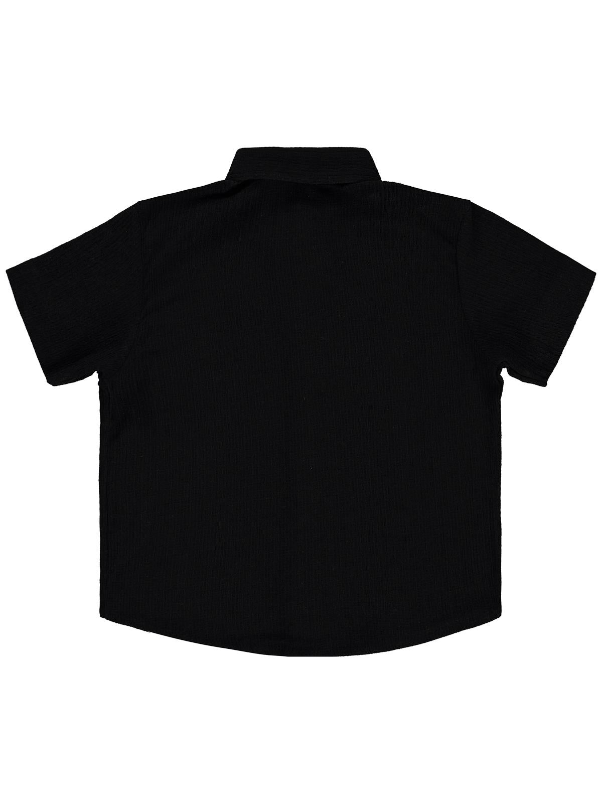 Civil Boys Kısa Kolu Basic 2-5 Yaş Gömlek - Siyah
