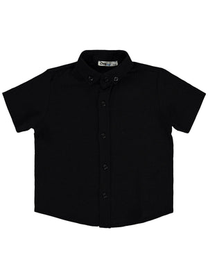 Civil Boys Kısa Kolu Basic 2-5 Yaş Gömlek - Siyah