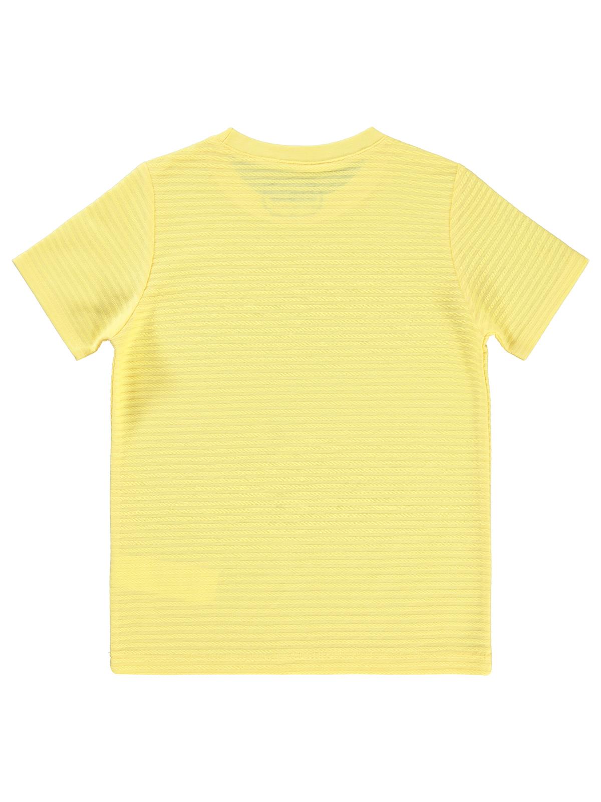 Civil Boys Yelken Nakışlı 6-9 Yaş Tişört - Sarı