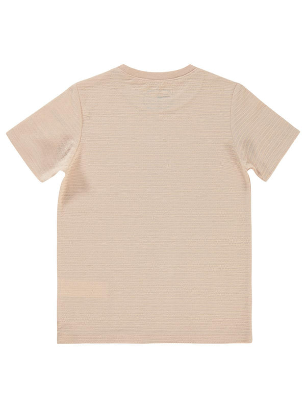 Civil Boys Yelken Nakışlı 6-9 Yaş Tişört - Pudra