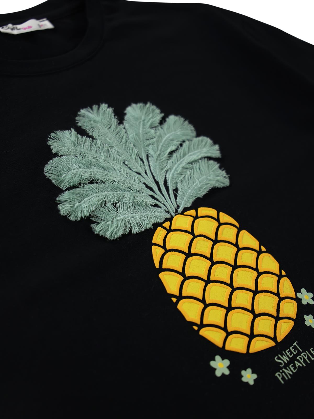 Civil Girls Ananas Baskılı 6-9 Yaş Takım - Siyah