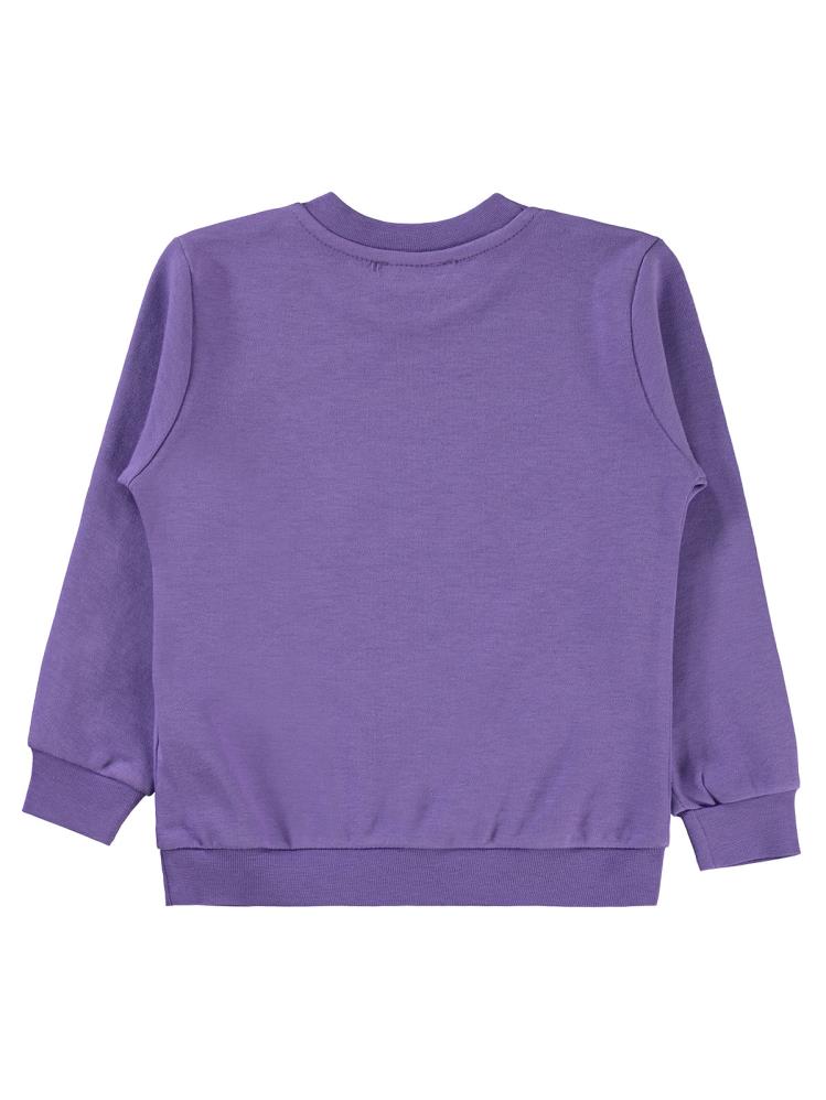 Civil Girls Los Angeles Baskılı 2-5 Yaş Sweatshirt - Lila