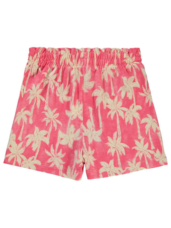 Civil Girls Pamiye Desenli 6-9 Yaş Şort - Pembe