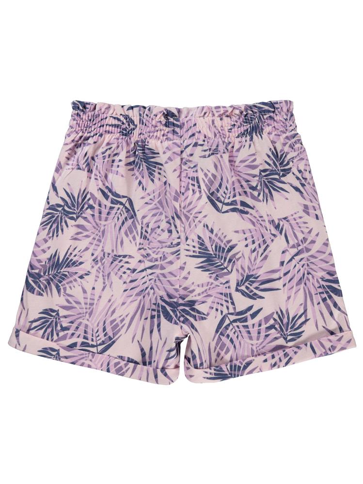 Civil Girls Yaprak Desenli 6-9 Yaş Şort - Lila