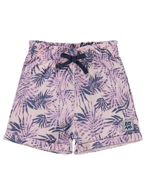 Civil Girls Yaprak Desenli 6-9 Yaş Şort - Lila