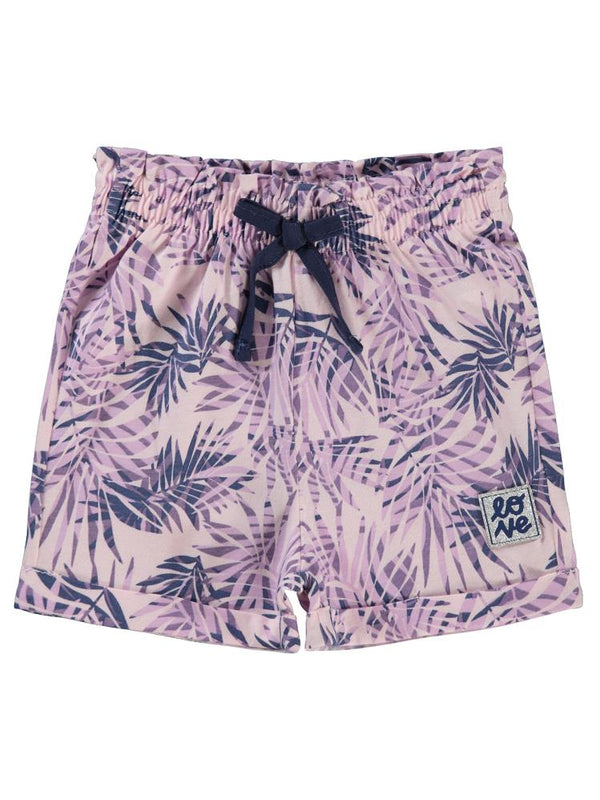 Civil Girls Yaprak Desenli 2-5 Yaş Şort - Lila