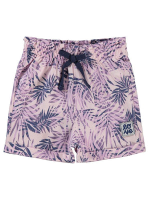 Civil Girls Yaprak Desenli 2-5 Yaş Şort - Lila