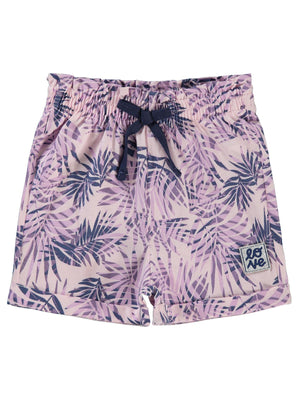 Civil Girls Yaprak Desenli 2-5 Yaş Şort - Lila