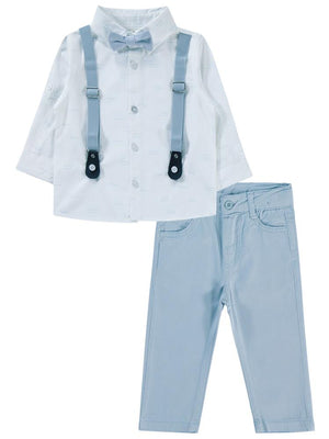 Civil Baby Dalga Desenli 6-18 Ay Takım - Mavi