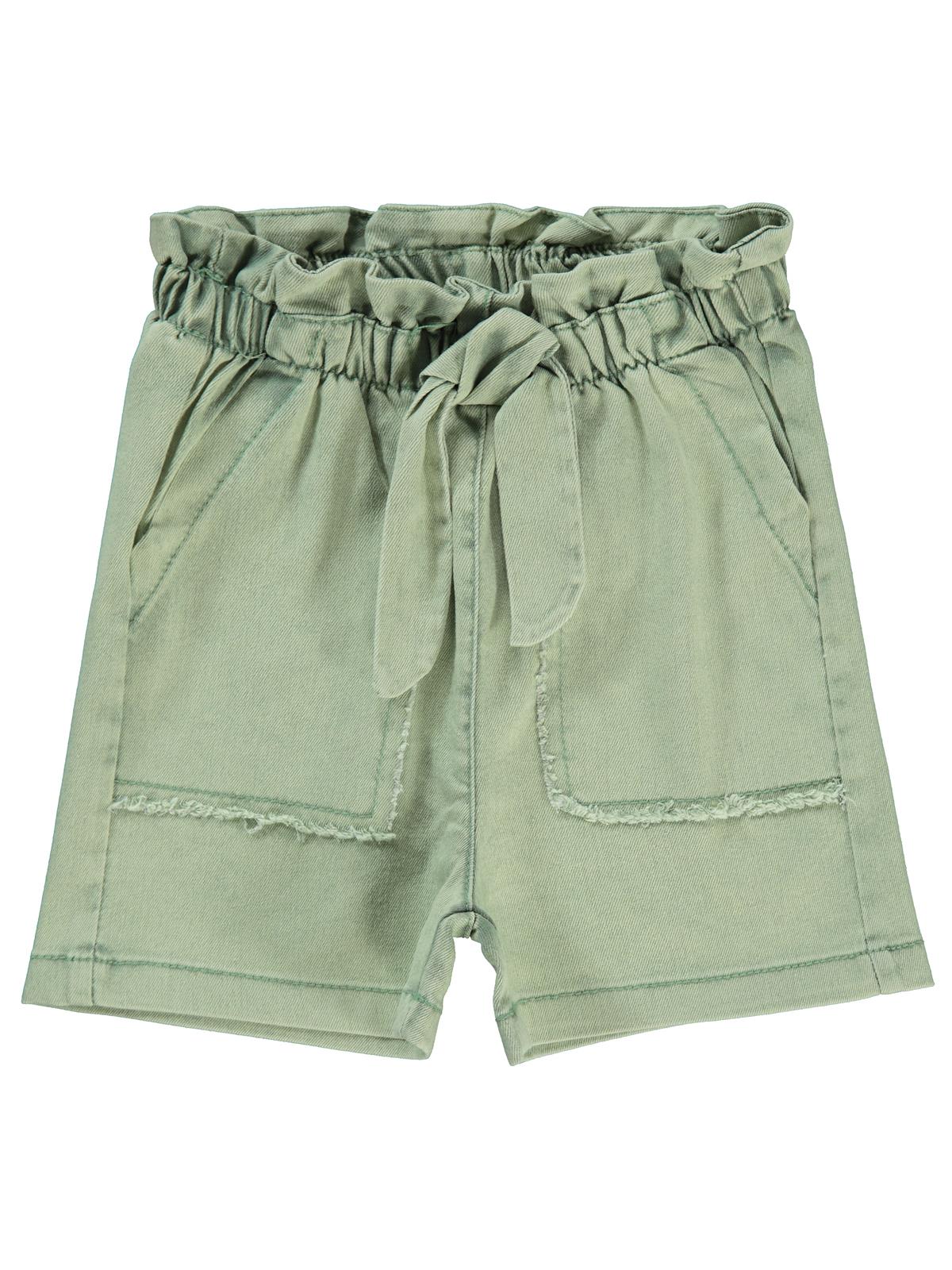 Civil Girls Büyük Cepli 2-5 Yaş Şort - Yeşil